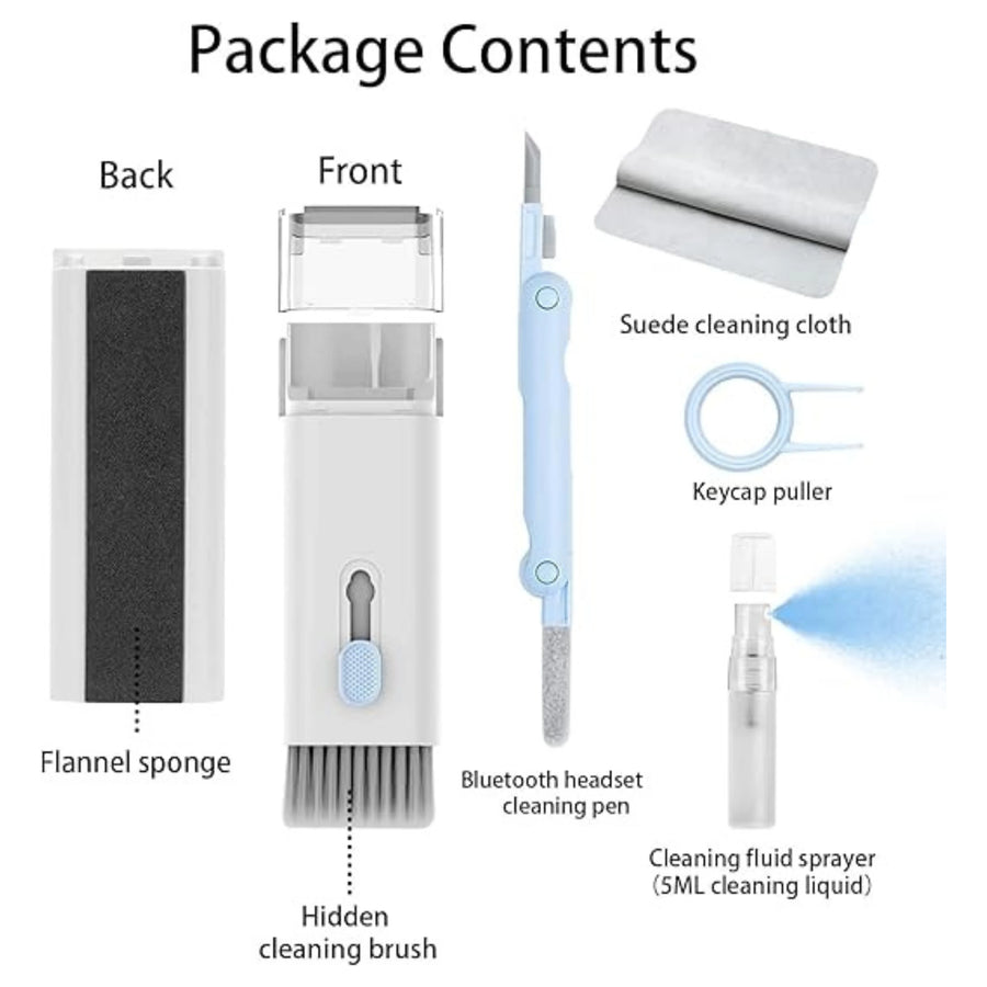 7-in-1 Electronics Cleaning Kit with Brush and Spray
