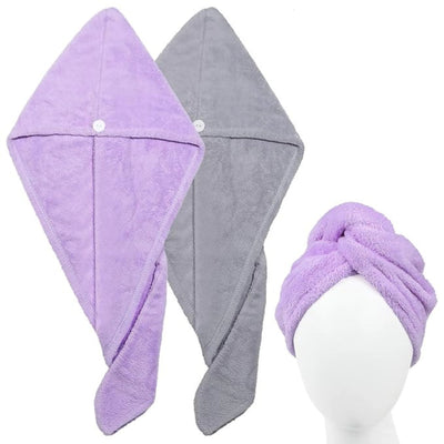 Microfiber Hair Towel Quick Dry Super Absorbent Hair Wrap